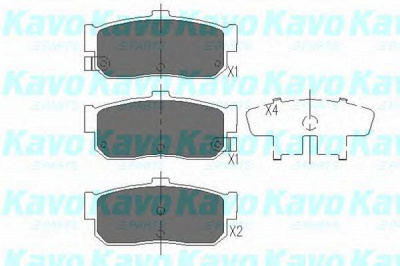 KAVO PARTS kbp6512 -  Комплект тормозных колодок, дисковый тормоз